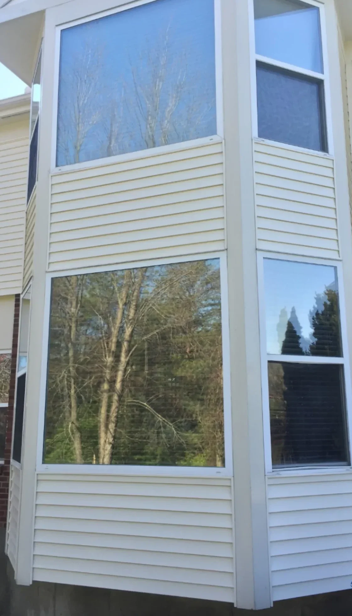 Clean exterior surface after professional soft washing
